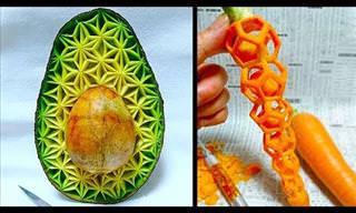 Artist Uses Fruits and Veggies to Create Works of Art