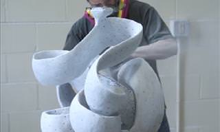 Sculpting Out of 1200 Pounds of Marble!