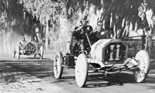 The Oldest Photos of Cars Kicking Up Dust on the Track