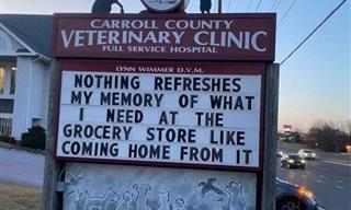 Laughs Guaranteed: A Vet Clinic's Hilarious Signs