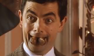 Hilarious: Mr. Bean and the Eating Competition