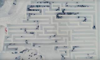 Snow Park with the Largest Snow Maze in the World!