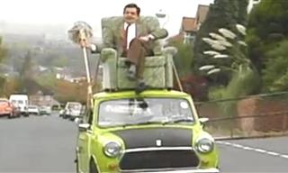 Mr. Bean Overloads His Car, Finds a Hilarious Solution!