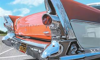 Hyperrealist Paintings of Vintage Cars by Cheryl Kelley
