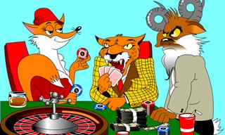 Joke: Animals Playing Poker