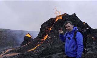 A Long Dormant Volcano Erupts Near Reykjavik in Iceland