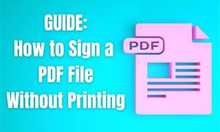 How to Sign a PDF Without Printing it First