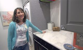 This Woman Set Up the Most Efficient Laundry Room