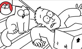 Simon's Cat In: The Staircase