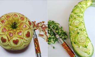 Food-Artist Turns Ordinary Fruit and Veg Into Art Pieces