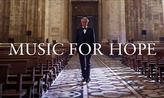 Andrea Bocelli Sings for Hope in Milan’s Duomo Cathedral