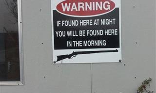 20 Hilariously Menacing Warning Signs