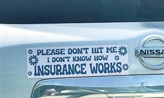 15 Pics of Weird, Wacky & Hilarious Car Signs