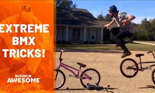 BMX Bike Gravity-Defying Stunts