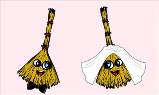 A Boy-Broom and a Girl-Broom 