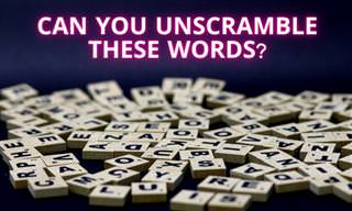 Can You Unscramble These Words in Time?