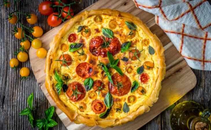 Caprese Summer Tomato Pie