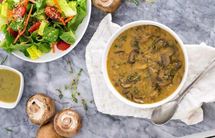 Low-fat Mushroom Soup