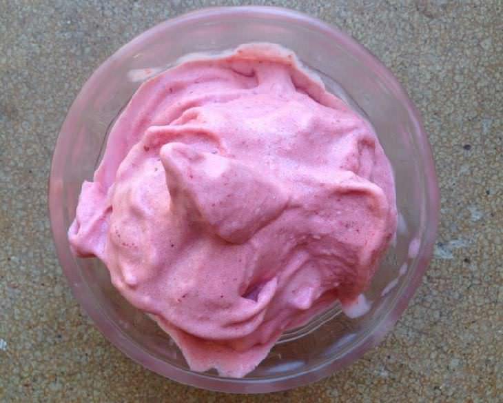 Fluffy Strawberry Ice Cream