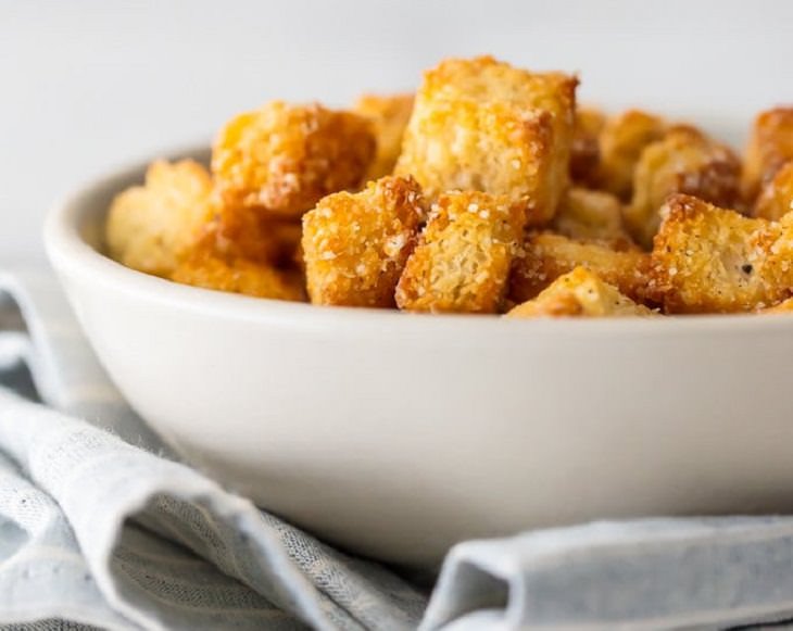 Healthy Baked Croutons