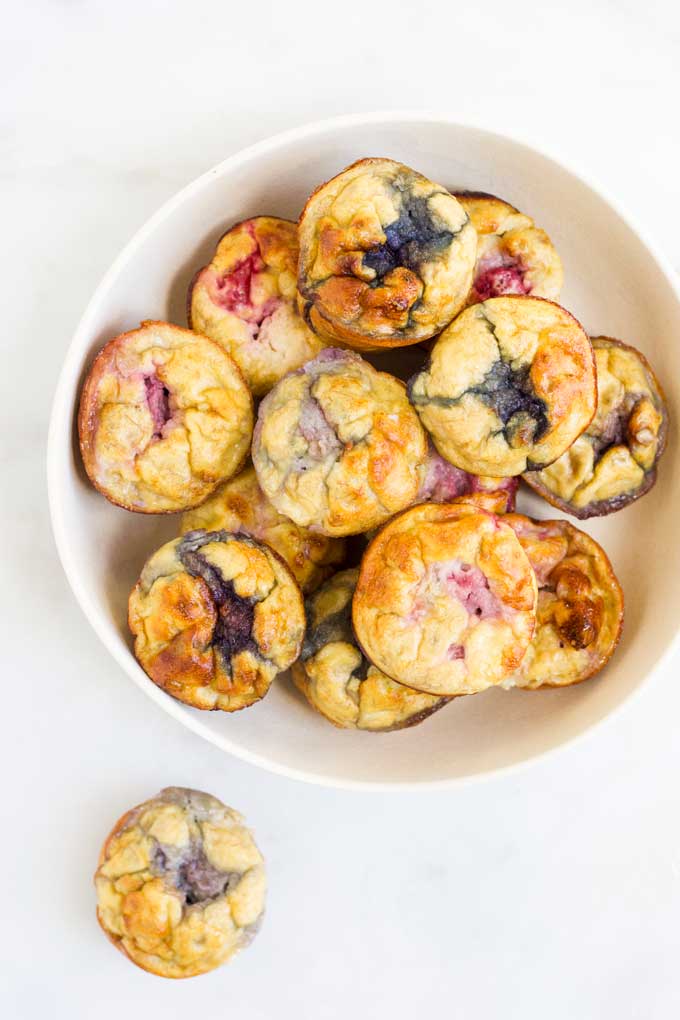 3-Ingredient Egg and Fruit Muffins