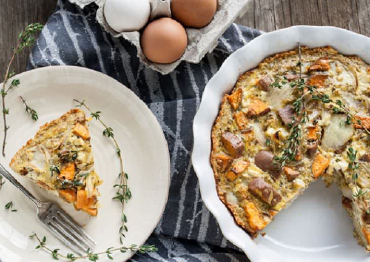 Sweet Potato and Cheese Quiche