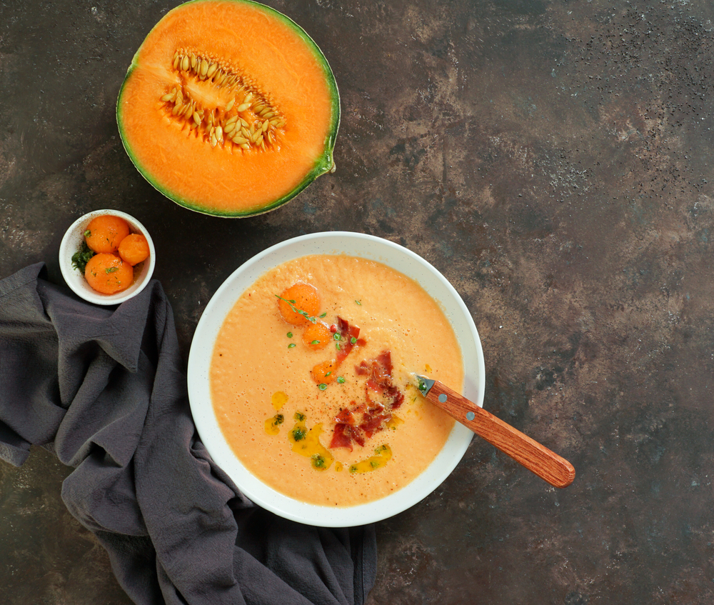 Quick Chilled Cantaloupe Soup