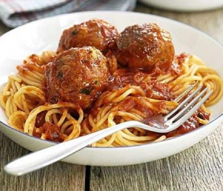 Italian Spaghetti and Tuna Balls