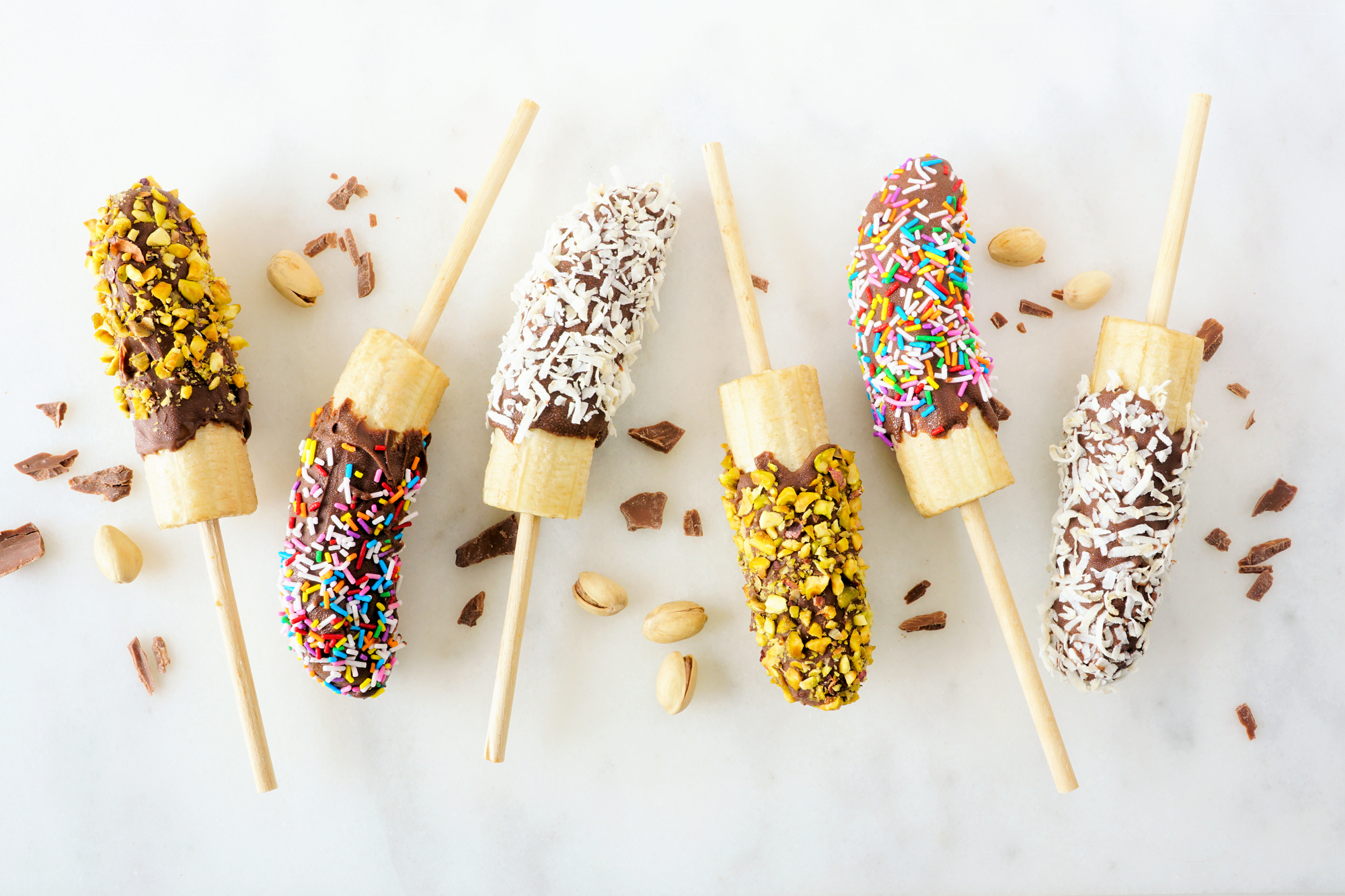 Frozen Banana Pops