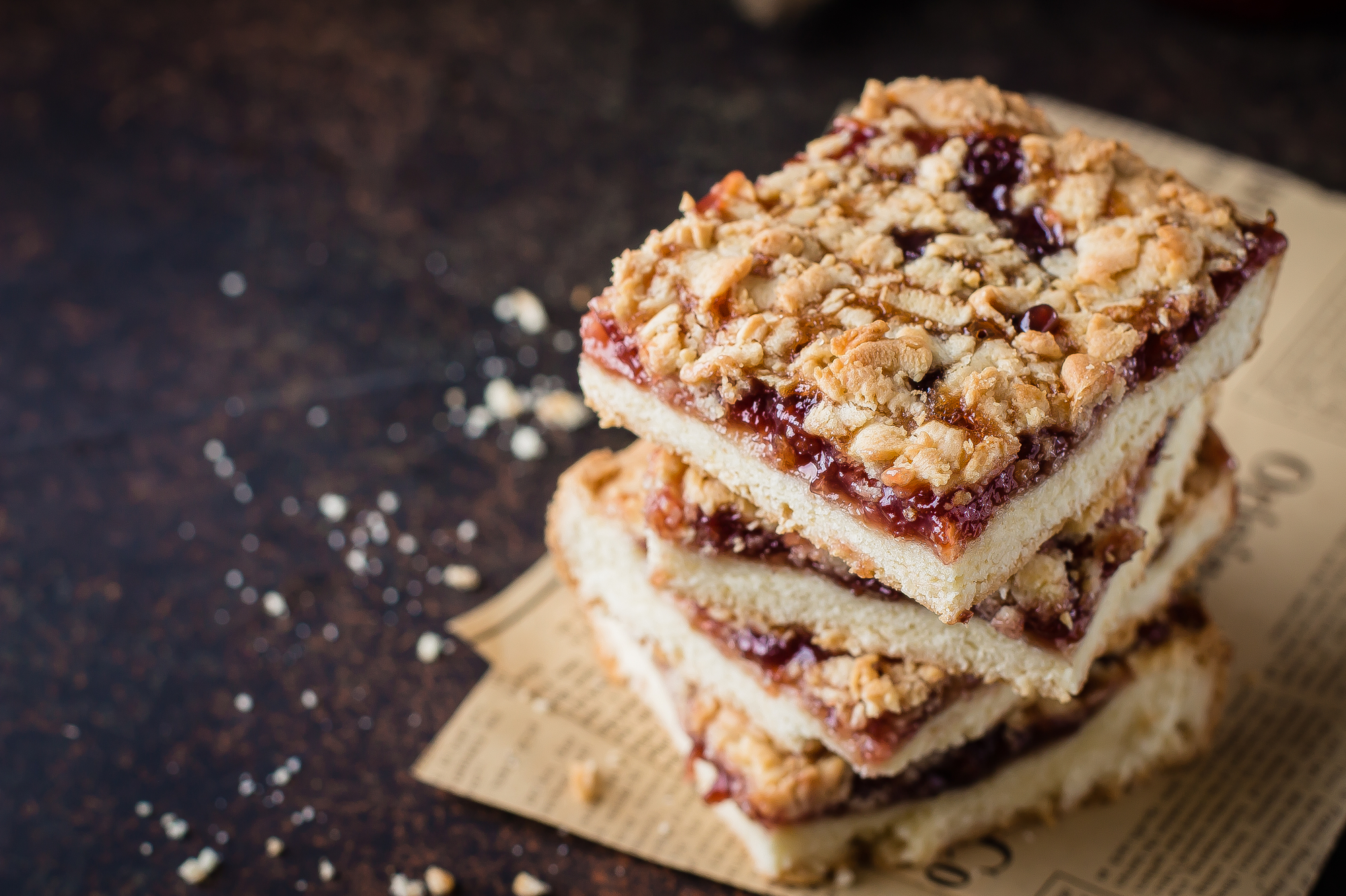 Strawberry Oat Squares