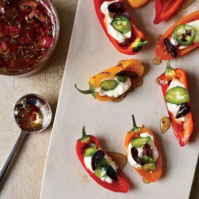 Yogurt Stuffed Peppers Appetizer