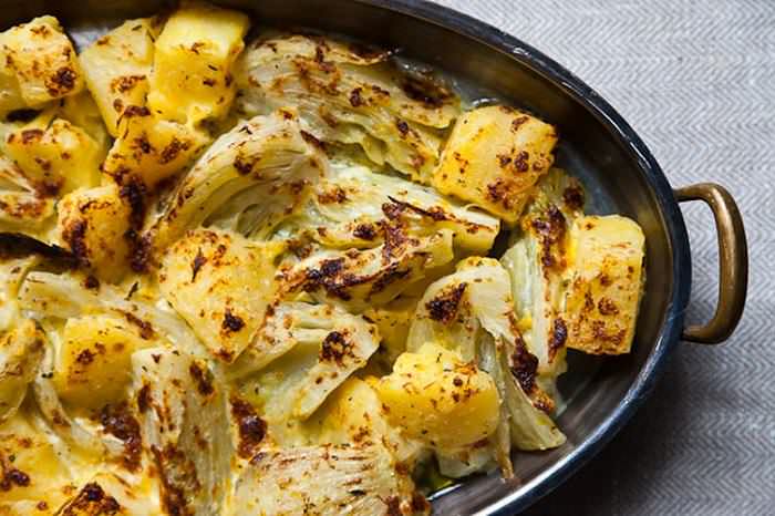 Roasted Potatoes and Fennel 