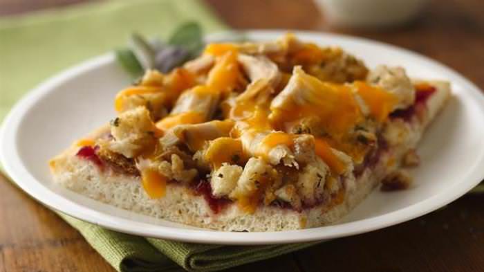 Thanksgiving Leftovers Pizza