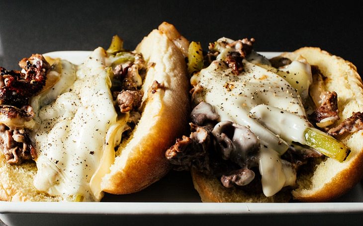 Tasty Philly Cheesesteak Sandwich