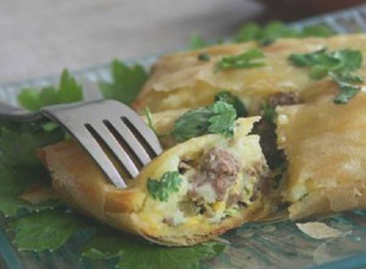 A Delicious Meat and Potato Filled Brik