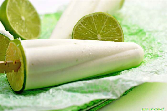 Coconut Vanilla Lime Pops