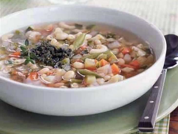 Vegetable Soup with Pistou Sauce