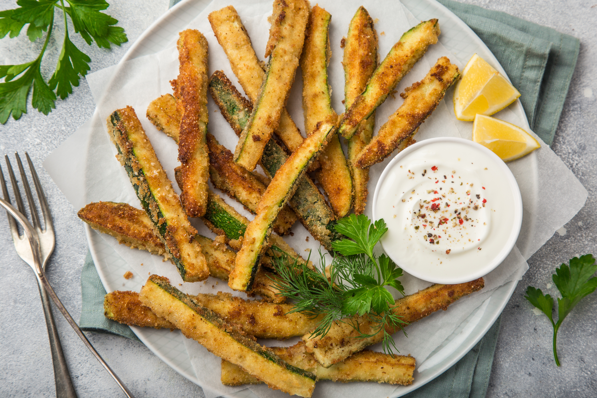 Baked Parmesan Zucchini Fries