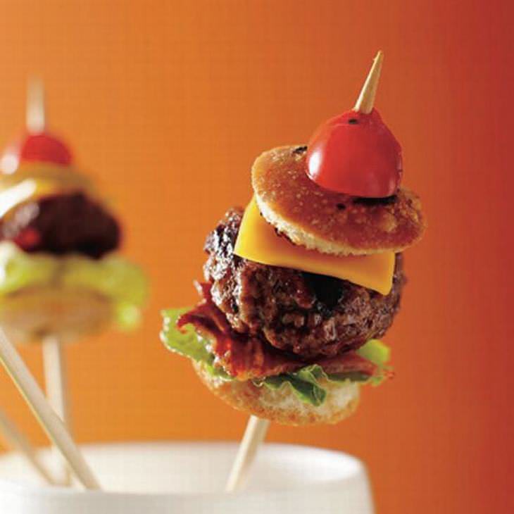 Mini Bacon Burger Bites