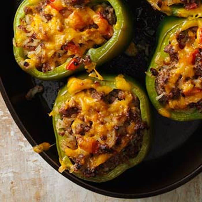 High Protein Stuffed Bell Peppers