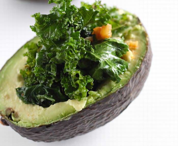 Kale Salad-Stuffed Avocado